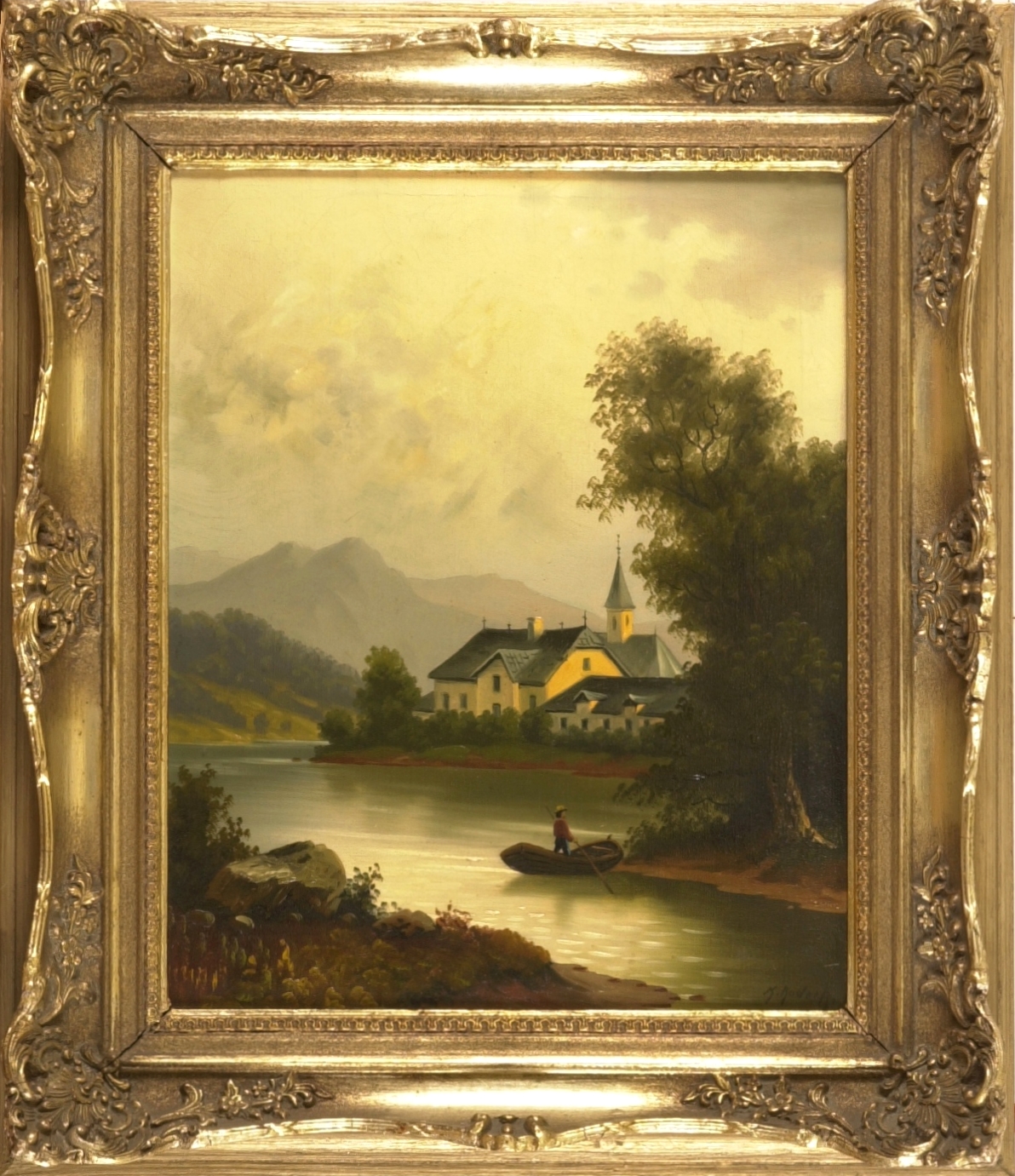 Romantische Dorfansicht